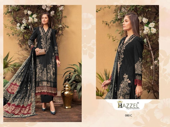 Hazzel 080 A To D Lawn Cotton Pakistani Suits Wholesale Shop In Surat
